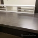 Grey Reception Desk with White Transaction Counter 96" x 89.5"
